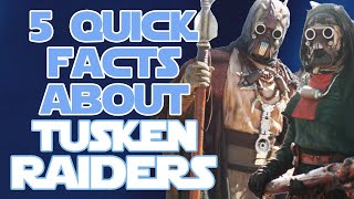 5 Quick FACTS about Tusken Raiders  Star Wars Canon Explained  Shorts [upl. by Salkin459]