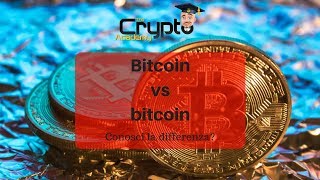 Bitcoin e bitcoin che differenza cè [upl. by Kinch]