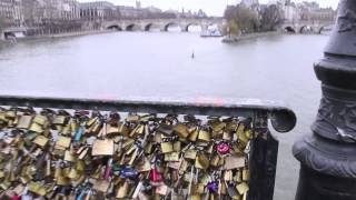 Pont des Arts love locks [upl. by Enaira]