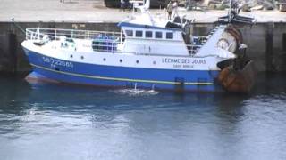 Fishing Trawler LEcume des Jours SB 722685 Roscoff Brittany France 25th July 2010 [upl. by Grannia797]