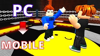 PC player plays on MOBILE for the first time in Roblox Boxing League [upl. by Bari]