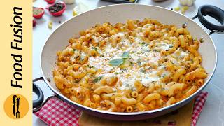 Easy Cheesy Tomato Pasta Recipe by Food Fusion [upl. by Flore]