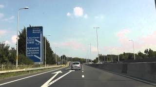 Driving Along The M53 Motorway From Wallasey To Chester England 26th August 2013 [upl. by Yhtomot]