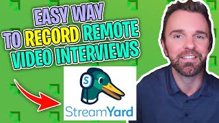 ✔️ EASY 🔴Recording Video interviews using Streamyard in 2021 [upl. by Sacul]