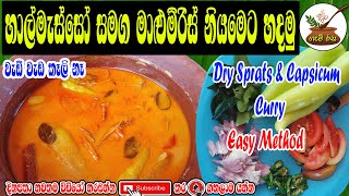 වියලි හාල්මැස්සෝ මාළු මිරිස් දාල රසට හදමු Dry Sprats CurryGAMIRASA [upl. by Novled63]