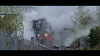 The Great Britain XVI pulled by 44871 and 45407 leaving Elgin Scotland [upl. by Ruberta]