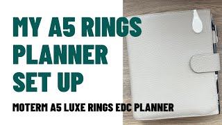 A5 Rings Planner Set Up [upl. by Hereld]