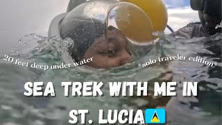 VLOG how to SEATREK in STLUCIA🇱🇨 solo traveler edition [upl. by Latoye]