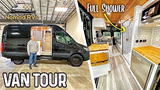 Custom SPRINTER Van Conversion With Bathroom amp Shower [upl. by Itagaki]