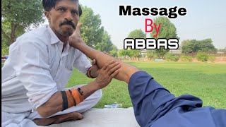 ASMR  tired legs massage by ABBAS  better feeling after massage relaxation relax asmar [upl. by Ailina]