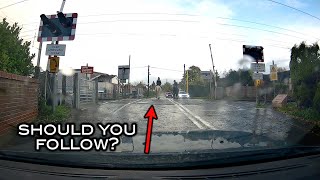 A Level Crossing Near Miss [upl. by Dyob]