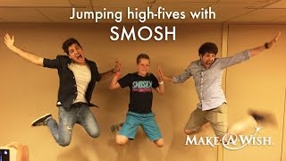 Vidcon 2015 SMOSH and David do Air HighFives [upl. by Einallem]