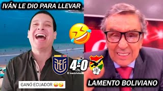 Iván Triviño le dio para llevar a periodista boliviano tras la goleada de Ecuador a Bolivia [upl. by Curley872]