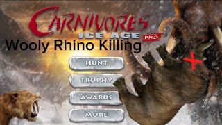 Carnivores Ice Age Pro  Wooly Rhino Killing [upl. by Beacham]