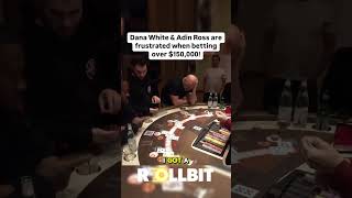 Dana White amp Adin Ross Are Frustrated When Betting 150000 danawhite adinross blackjack casino [upl. by Nottus]