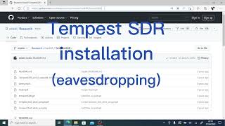 Tempest SDR installation windows eavesdropping [upl. by Kama]