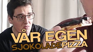 Vår hjemmelagde SJOKOLADEPIZZA [upl. by Nilek783]