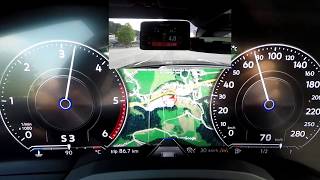 VW Touareg 2019 V6 TDI  GPS ACCELERATION 0100kmh [upl. by Thacher]