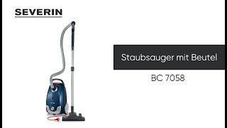 SEVERIN Floorcare  Staubsauger mit Beutel BC 7058 GUT bei Stiftung Warentest [upl. by Yecac]