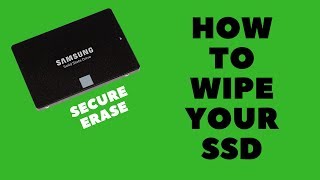 How to Wipe Your SSD [upl. by Amsirhc]