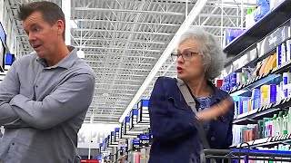 THE POOTER  Scared this lady to death LOL  Farting at Walmart [upl. by Nnylarac]