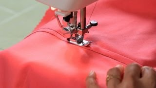 How to Sew a Flat Felled Seam  Sewing Machine [upl. by Joel]