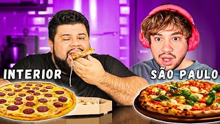 Pizza de São Paulo vs Pizza do Interior  React Thiago Quatroque [upl. by Casteel763]