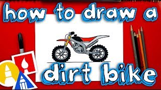 How To Draw A Dirt Bike [upl. by Maurer261]