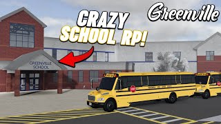 SCHOOL RP IN THE NEW SCHOOL  ROBLOX  Greenville [upl. by Eimmis696]