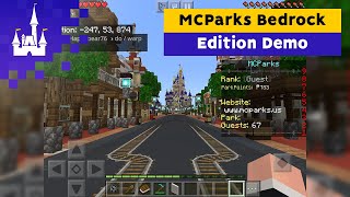 MCParks Bedrock Edition Demo  MCParks  Minecraft [upl. by Maram265]