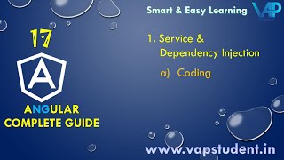 17 Service amp Dependency Injection  Coding  Angular Tamil [upl. by Akcir]