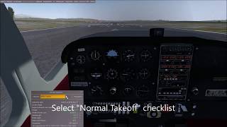 FlightGear cessna 172p takeoff tutorial [upl. by Sammy]