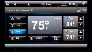 Radio Thermostat CT80 amp CT30 HouseLogix Control4 Driver [upl. by Lacie]