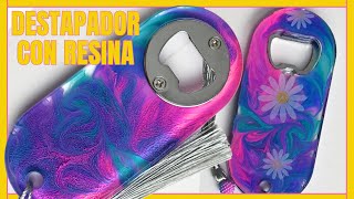 COMO HACER ABRIDORES DE BOTELLAS CON RESINA EPOXI Resin bottle Openers [upl. by Oihsoy785]