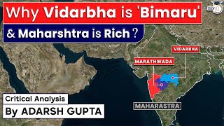 Why Vidarbha amp Marathwada are facing Water Crisis Analysis By Adarsh Gupta  UPSC GS1 Climatology [upl. by Gibbon]