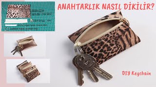 Anahtarlık Nasıl Dikilir   How To Sew Cute Little Mini Pouch [upl. by Oler]