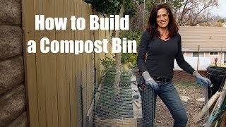 How to Build a Compost Bin  Quick Simple and Inexpensive [upl. by Salahi411]