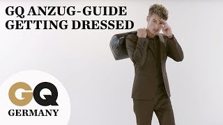 GQ AnzugGuide  Get Dressed – Drei Anzüge für drei Anlässe [upl. by Darice]