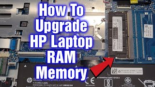 How To Install amp Upgrade RAM Memory In HP Red Laptop  Step By Step Tutorial [upl. by Manoff678]