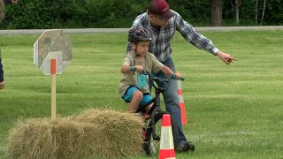 Cub Scouts participate in Roundabout Bicycle Rodeo [upl. by Jeb]