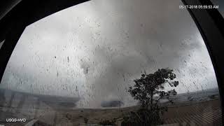 Hawaiis Kilauea volcano eruption timelapse from USGS [upl. by Copland]