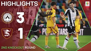 UDINESESALERNITANA 31  HIGHLIGHTS  Friulians march on  Coppa Italia Frecciarossa 202425 [upl. by Eihtak65]