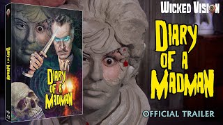 Diary of a Madmann  Official Trailer  Wicked Vision  Bluray Premiere  Vincent Price [upl. by Rotce]