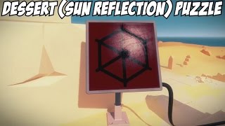 The Witness Red Dessert Pyramid Puzzle Sun Reflection Guide Walkthrough Solution [upl. by Hedvig771]