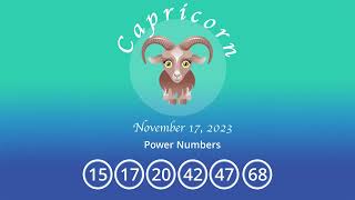 Capricorn horoscope for November 17 2023 [upl. by Ococ]