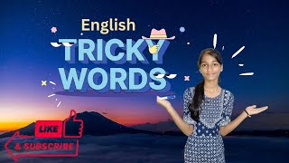 Some English Tricky words  by Manyata Edutech  trickywords english edutech learnenglish learn [upl. by Benioff]