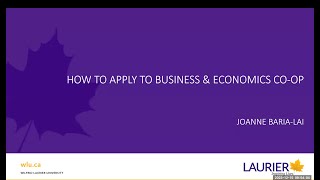 How to Apply to Business amp Economics Coop [upl. by Irina942]