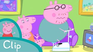 Peppa Pig Français  Papa Pig fait du vélo sur la bicyclette de Peppa [upl. by Carole]