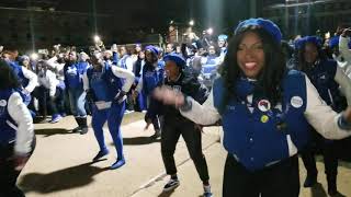 Zeta Phi Beta SoroityInc Stepping at Howard University [upl. by Giliane]