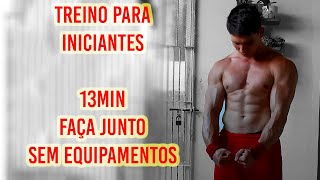 Treino para INICIANTES na Calistenia  13min  Faça Junto [upl. by Maritsa275]